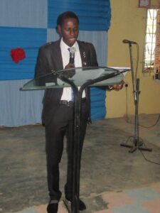 Ministering during the conference.