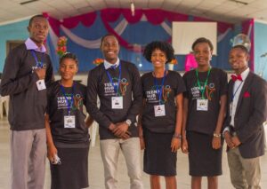 From Left to Right: Bro Emmanuel Falade, Sis Bukola Ojo, Bro David Fapohunda, Sis Esther Ibiyemi, Sis Doyin Falodun, and Bro. Segun Ogungbemi at World Chnagers Conference organized in partnership with The Brides- A Girl-based ministry in Ondo Town, Nigeria.